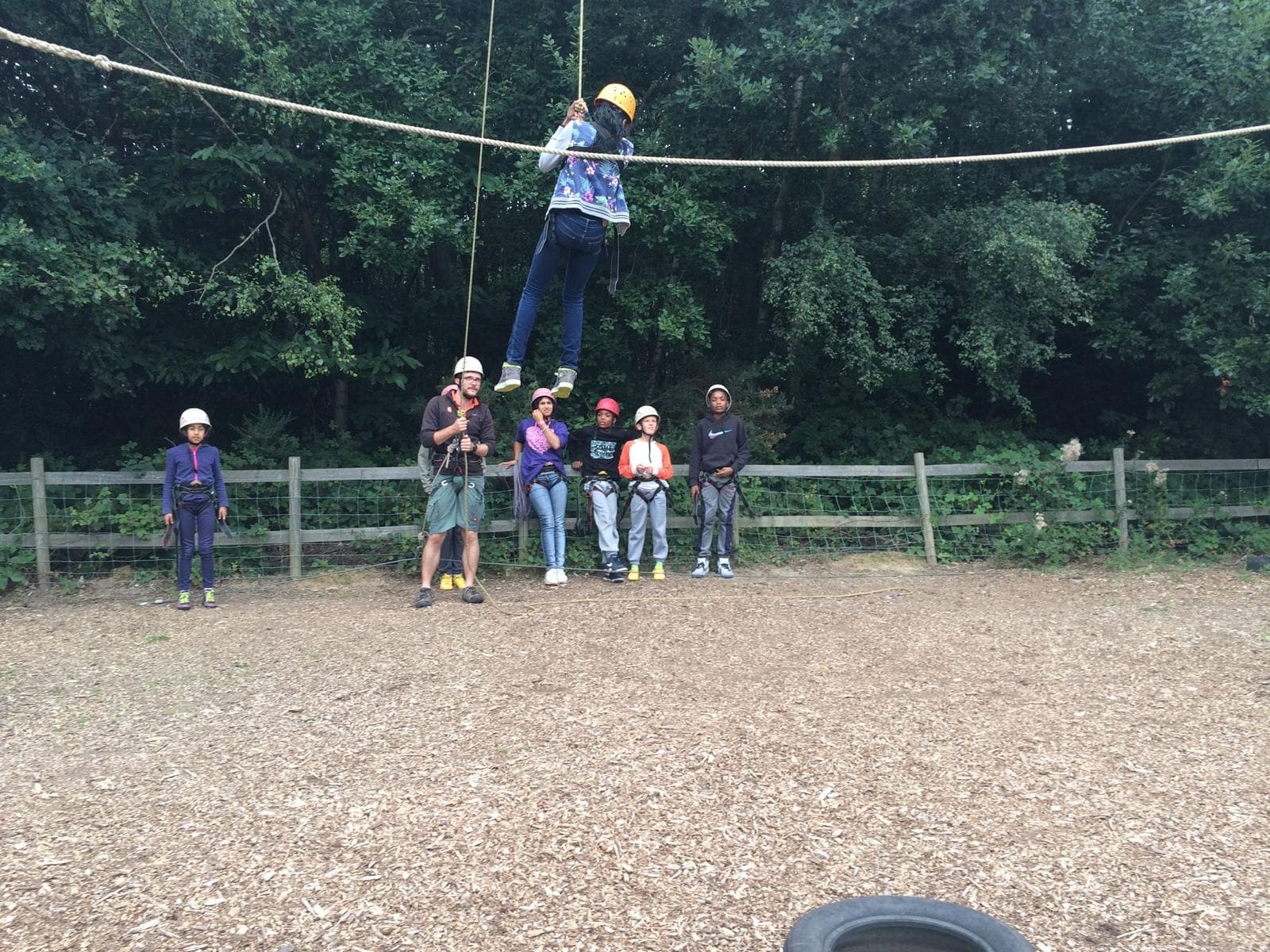Young people performing and celebrating at community event