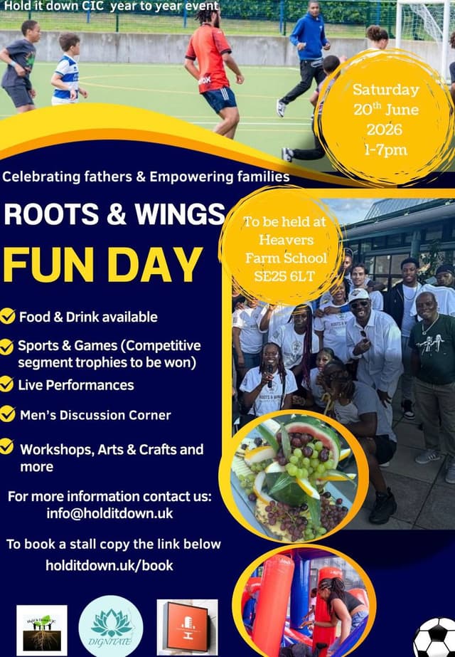 Roots & Wings Fun Day 2026 Flyer